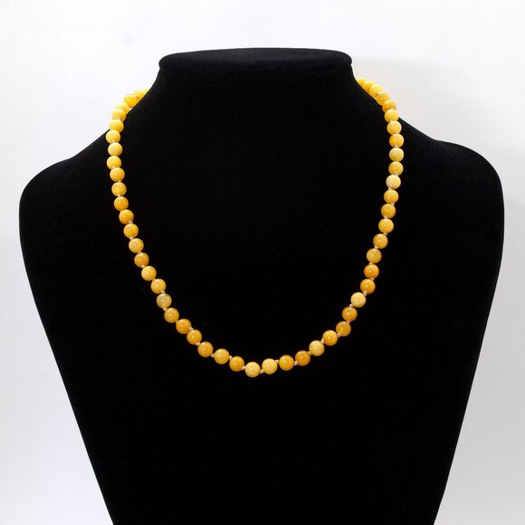 Real BALTIC AMBER Necklace, 100% NATURAL Handmade Butterscotch Amber Beads - Picture 12 of 13